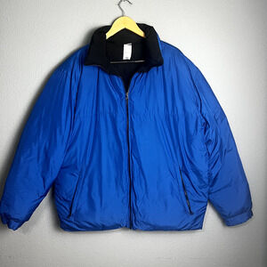 Vintage Y2K Old Navy Size XL Outerwear Down Filled Reversible Puffer Jacket Coat